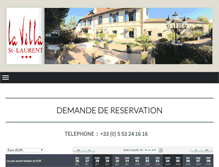 Tablet Screenshot of lavillastlaurent.com